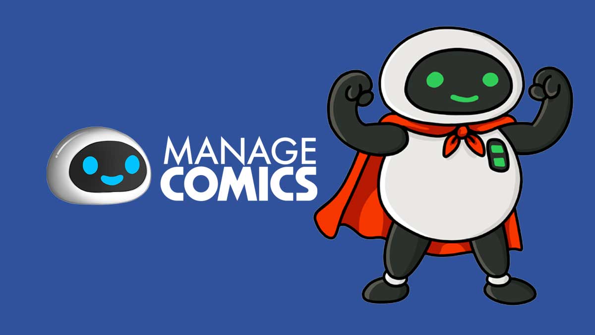 Manage Comics Icon - Dark Blue